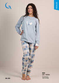 PIGIAMA RAGAZA M/L 4020 Tellini S.r.l. Ingrosso Abbigliamento